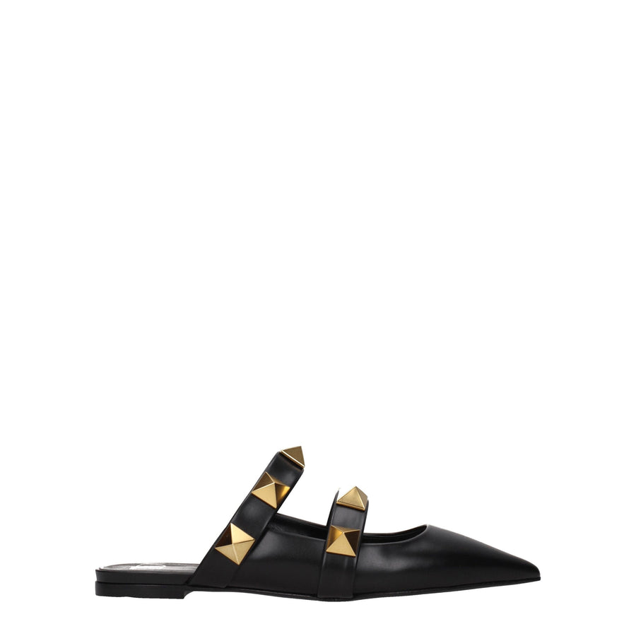 Valentino Garavani Leather mule in black