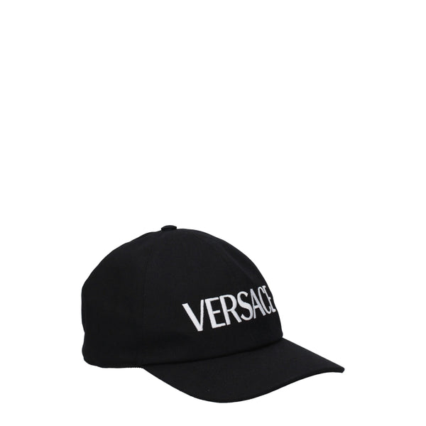 Versace VE8547238674697BT 100% cotton baseball cap in black
