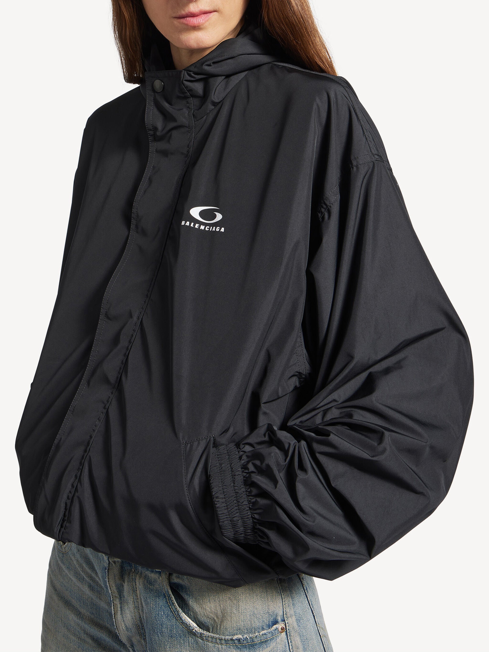 Folded Windbreaker Black Giacca