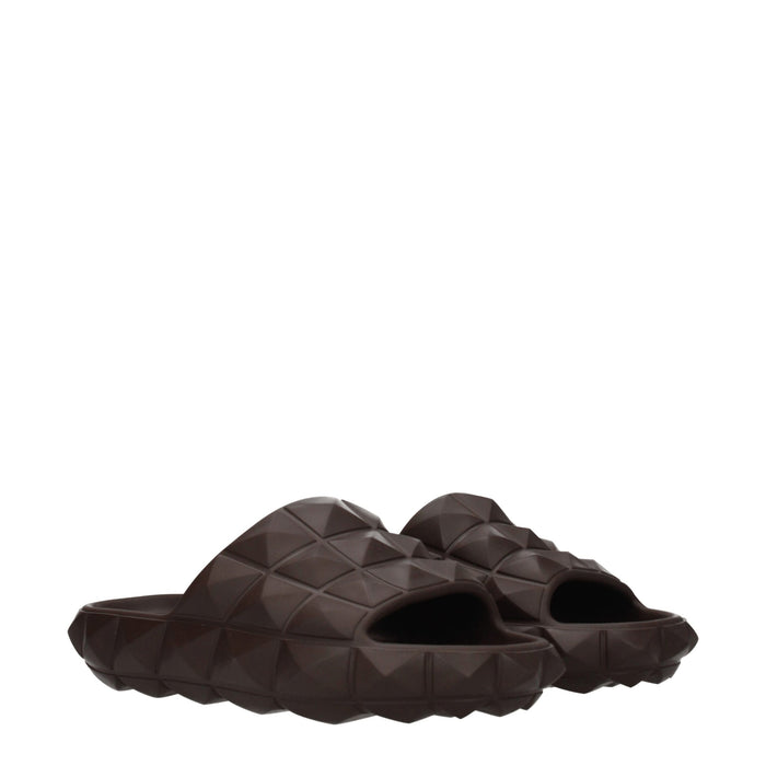 Valentino Garavani Rubber slipper in brown — view 2