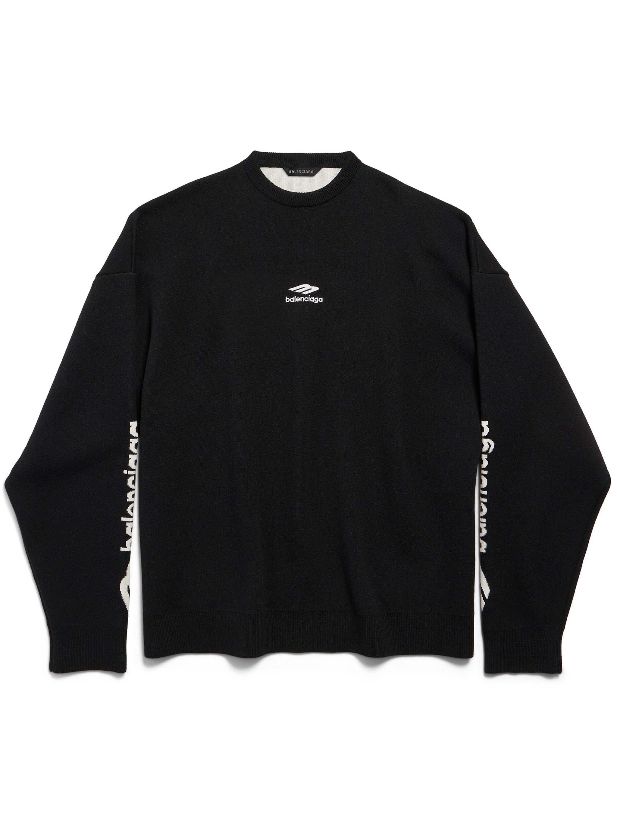Ski Crewneck Black Maglia