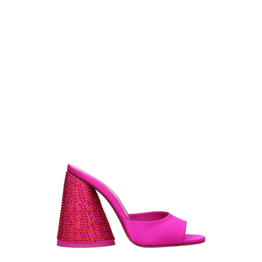 The Attico Satin upper heel in pink