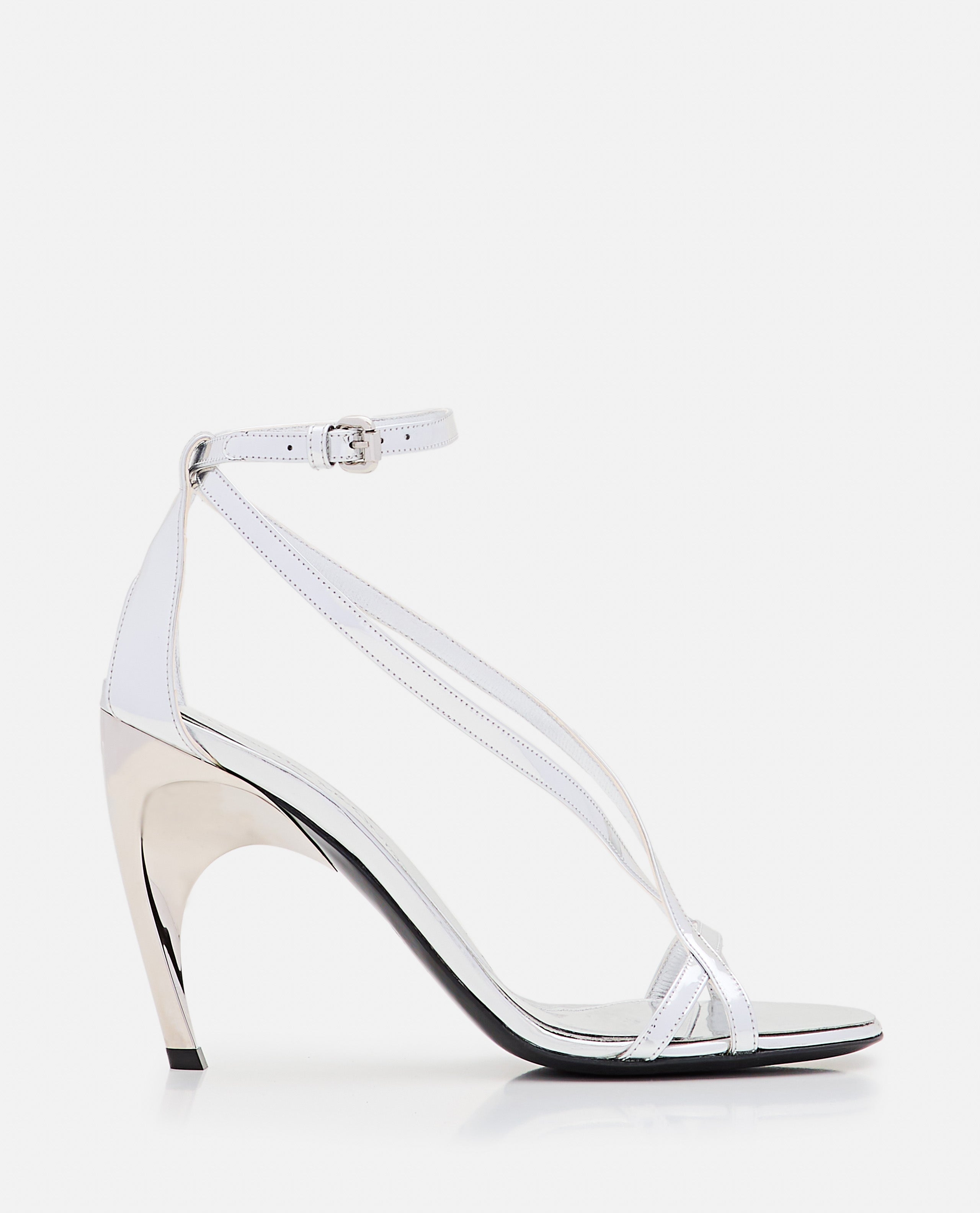 Alexander McQueen With Heel Silver Pelle