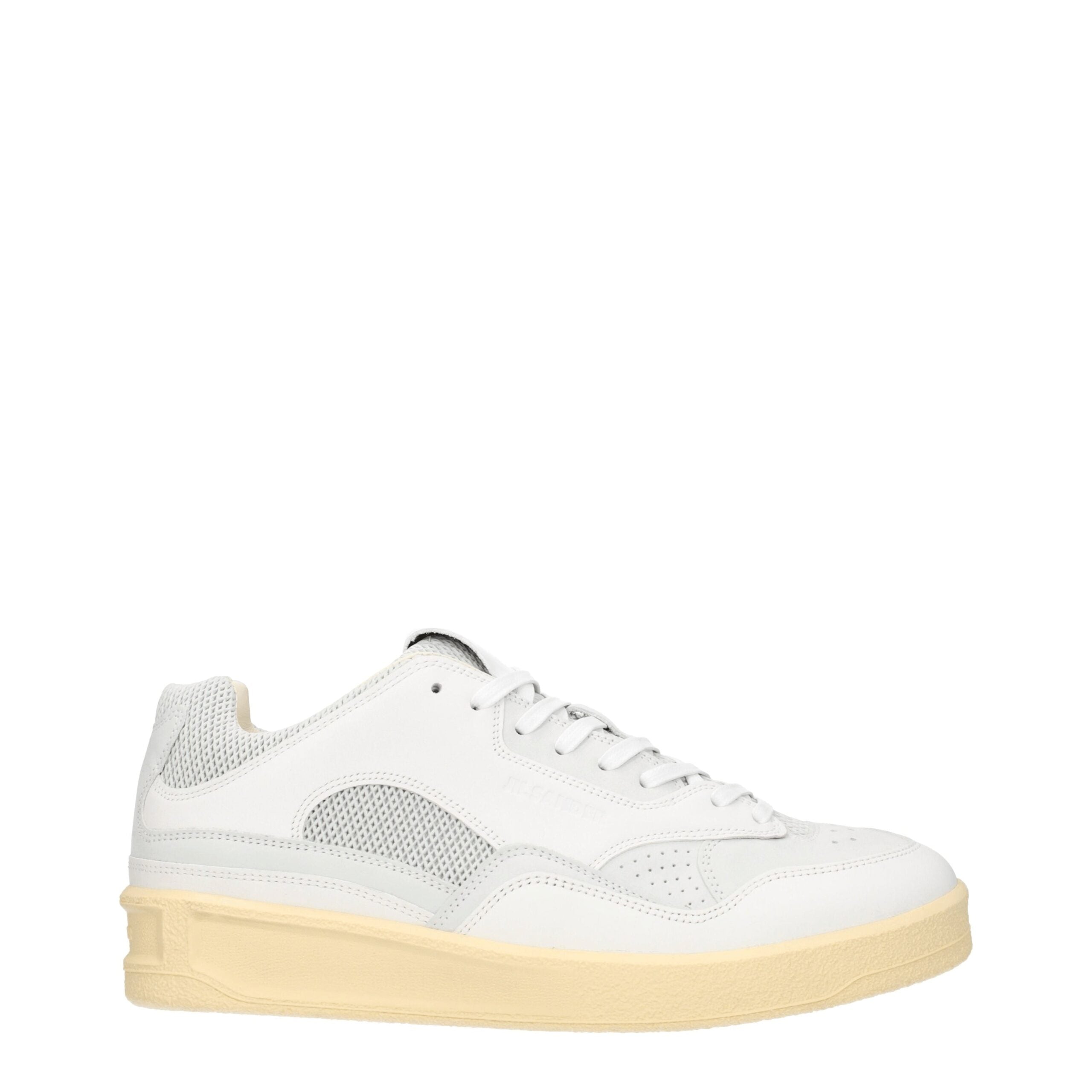 Jil Sander Leather sneaker in white