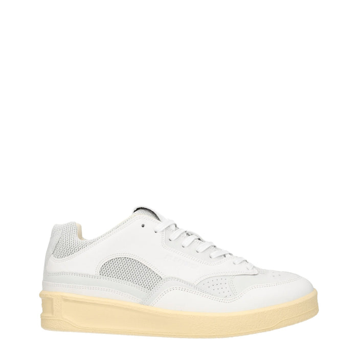 Jil Sander Leather sneaker in white