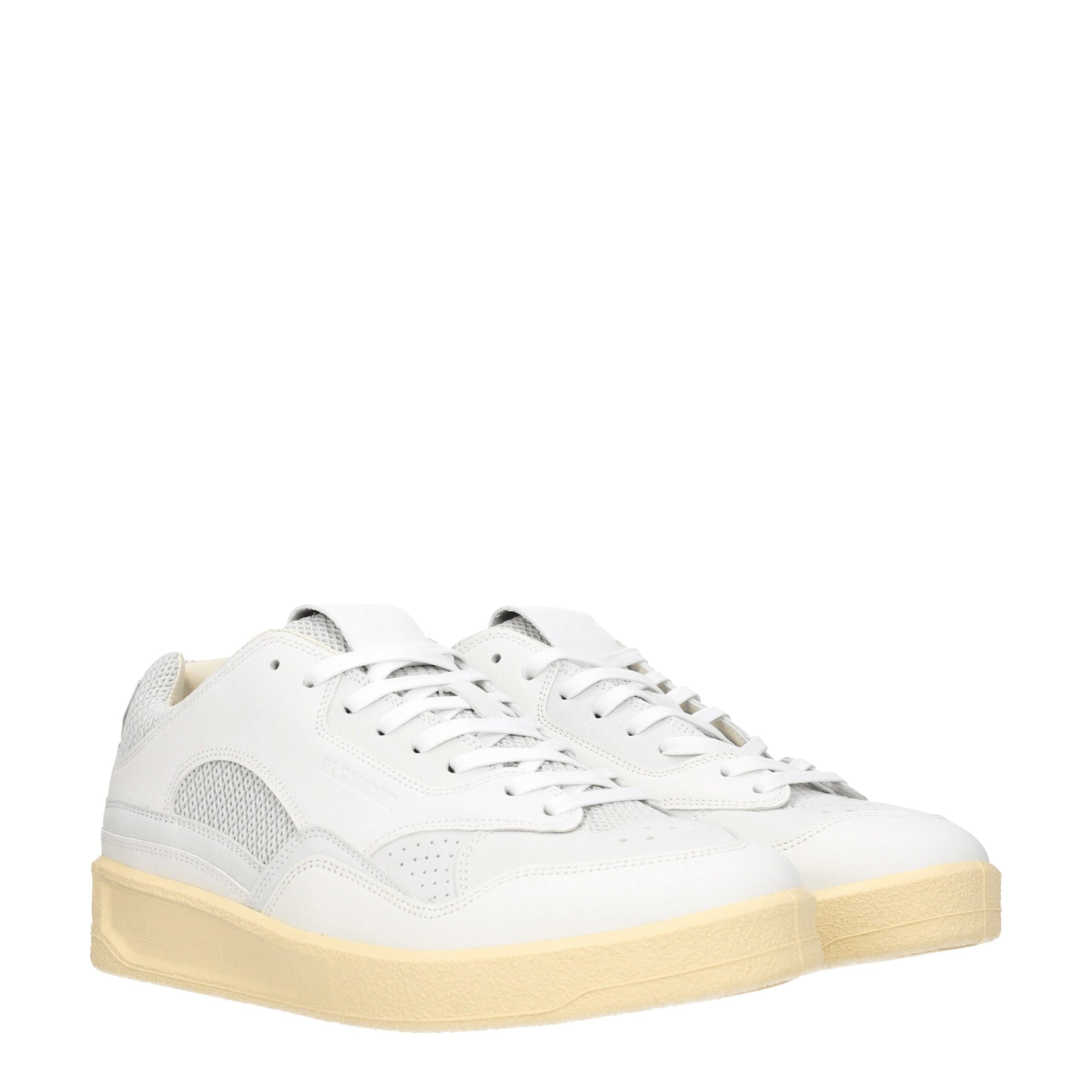 Jil Sander Leather sneaker in white — view 2