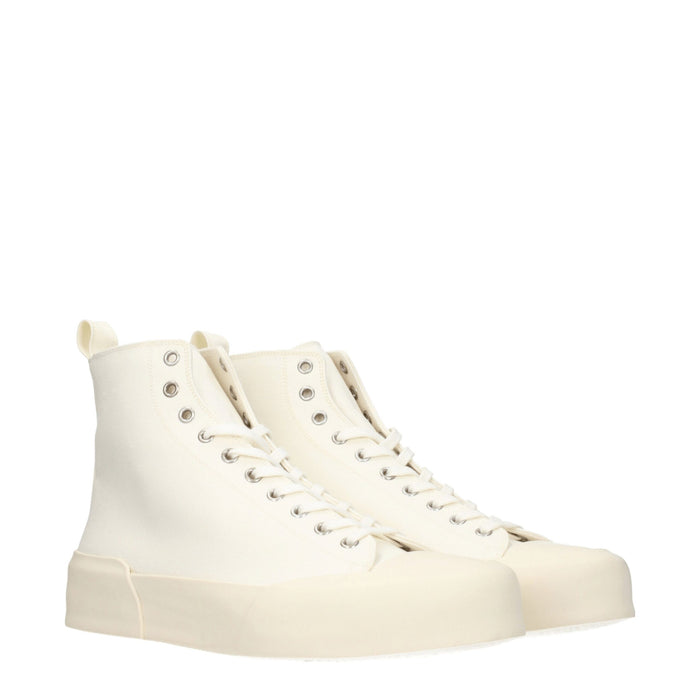 Jil Sander Canvas sneaker in beige — view 2