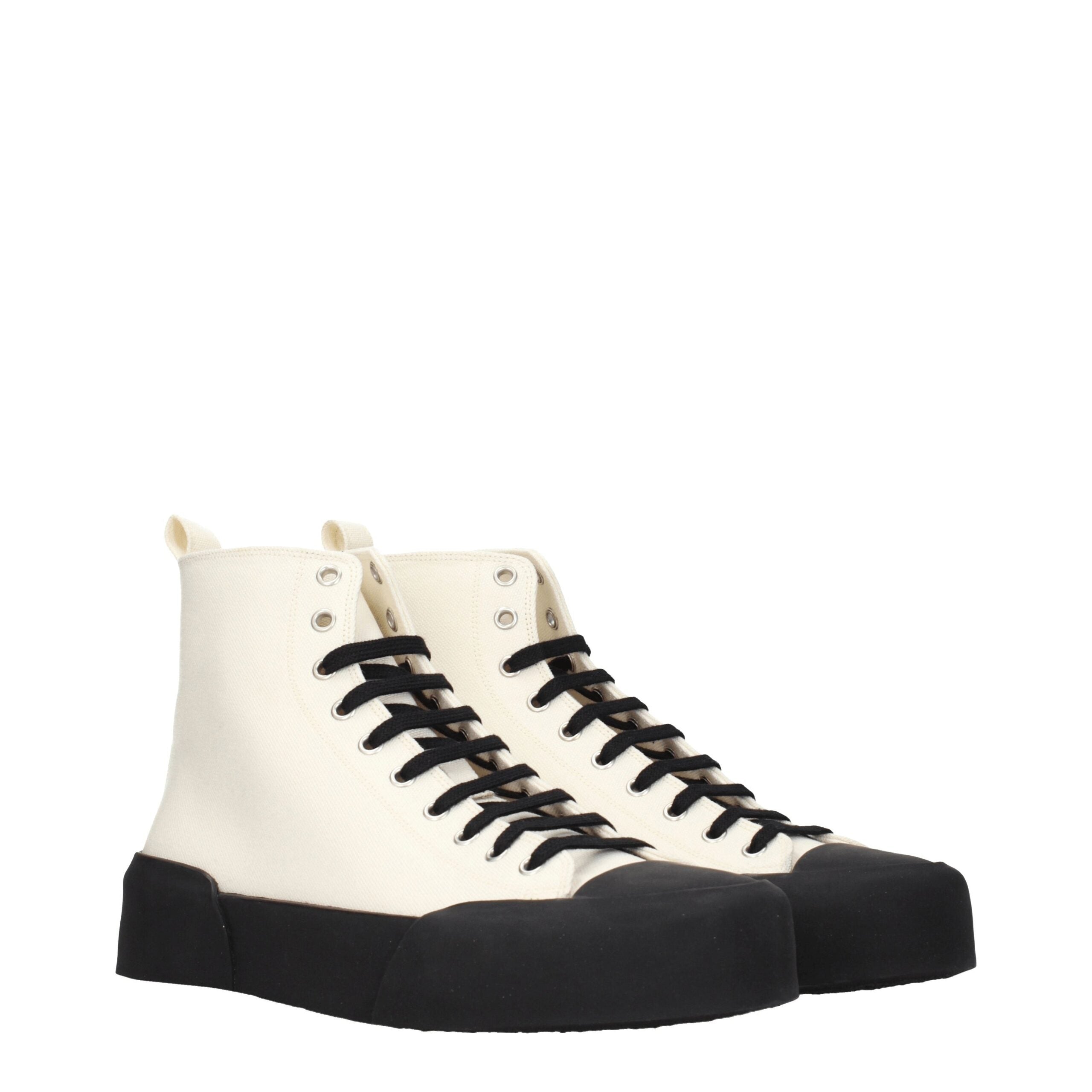 Jil Sander Fabric sneakers in beige — view 2