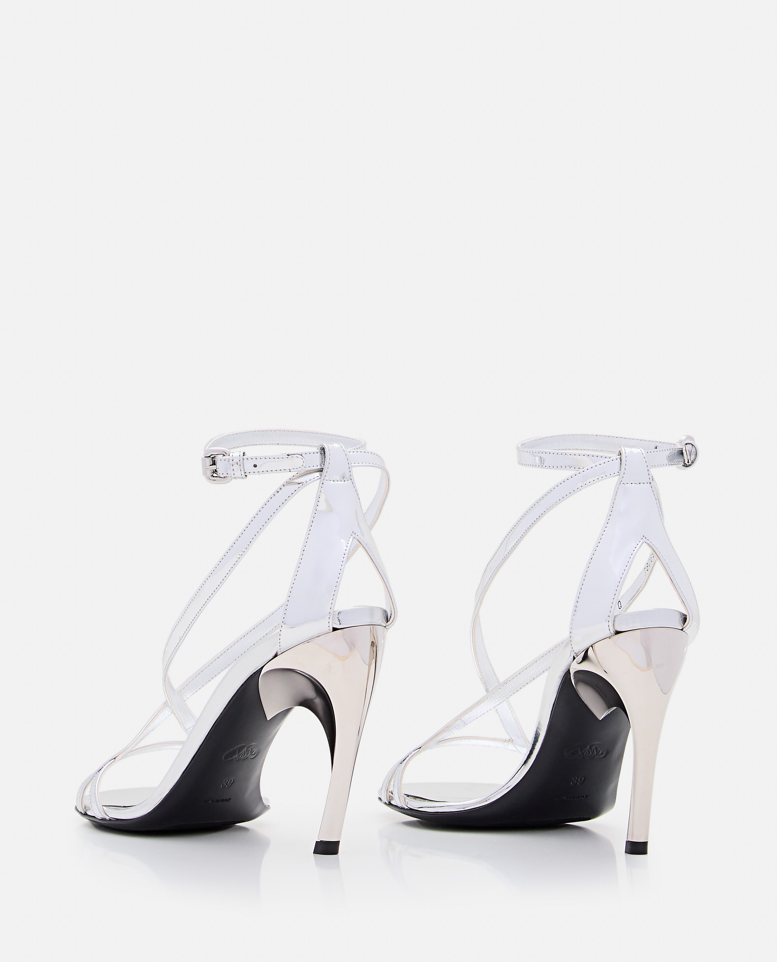 Alexander McQueen With Heel Silver Pelle