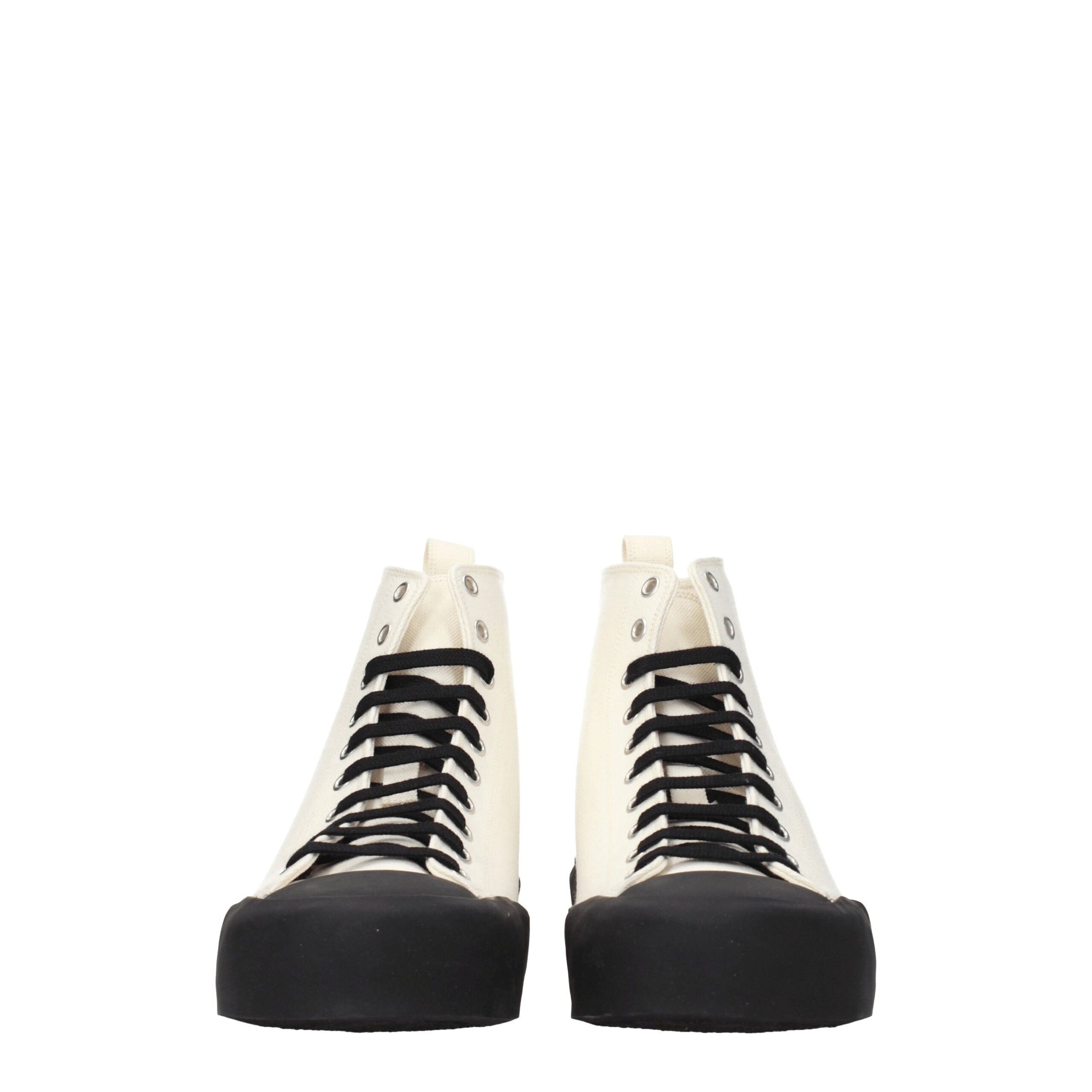 Jil Sander Fabric sneakers in beige — view 3