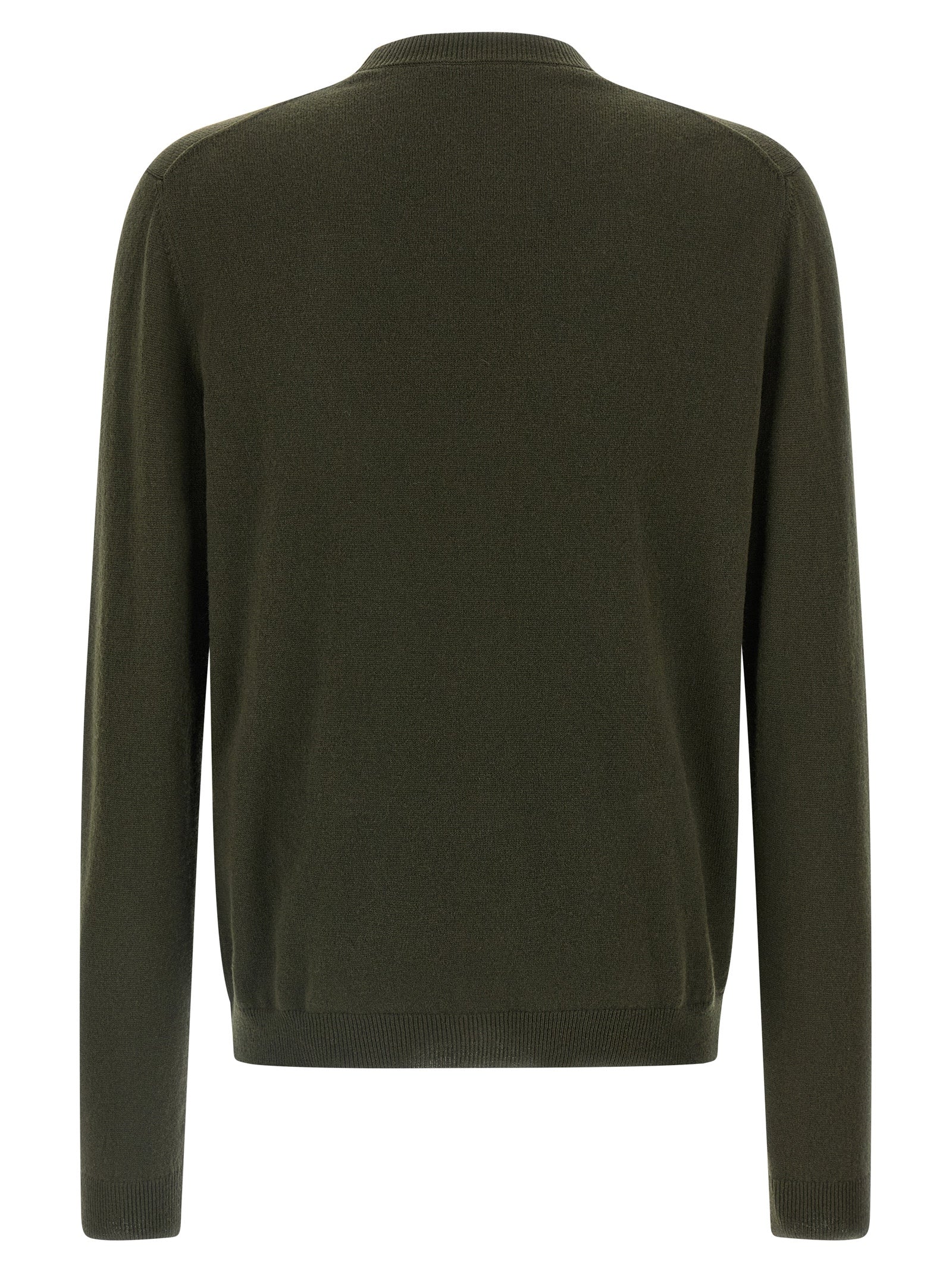 Gg Intarsia Cardigan Green Cashmere Sweater, Cardigans