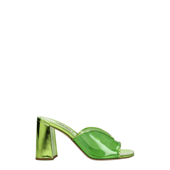Miu Miu heel sandal in green