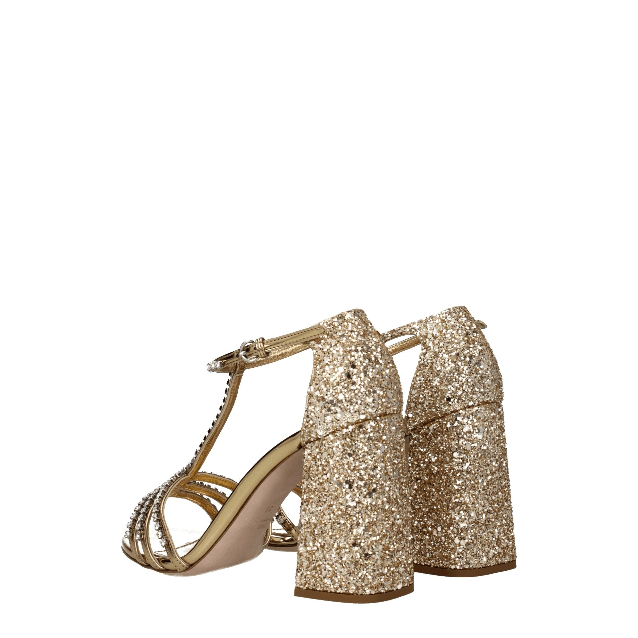 Miu Miu Plastic sandal in gold — view 4