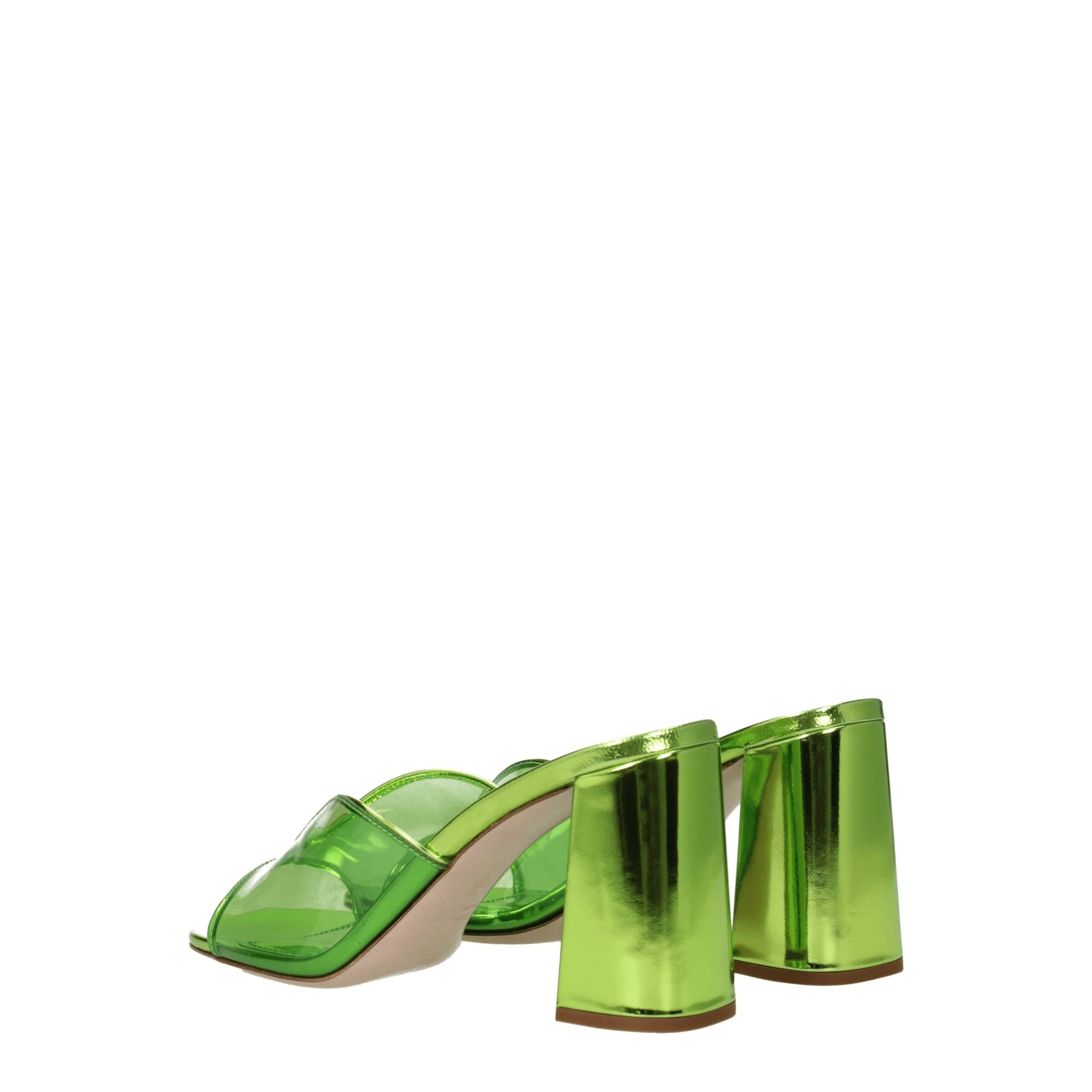 Miu Miu heel sandal in green — view 4