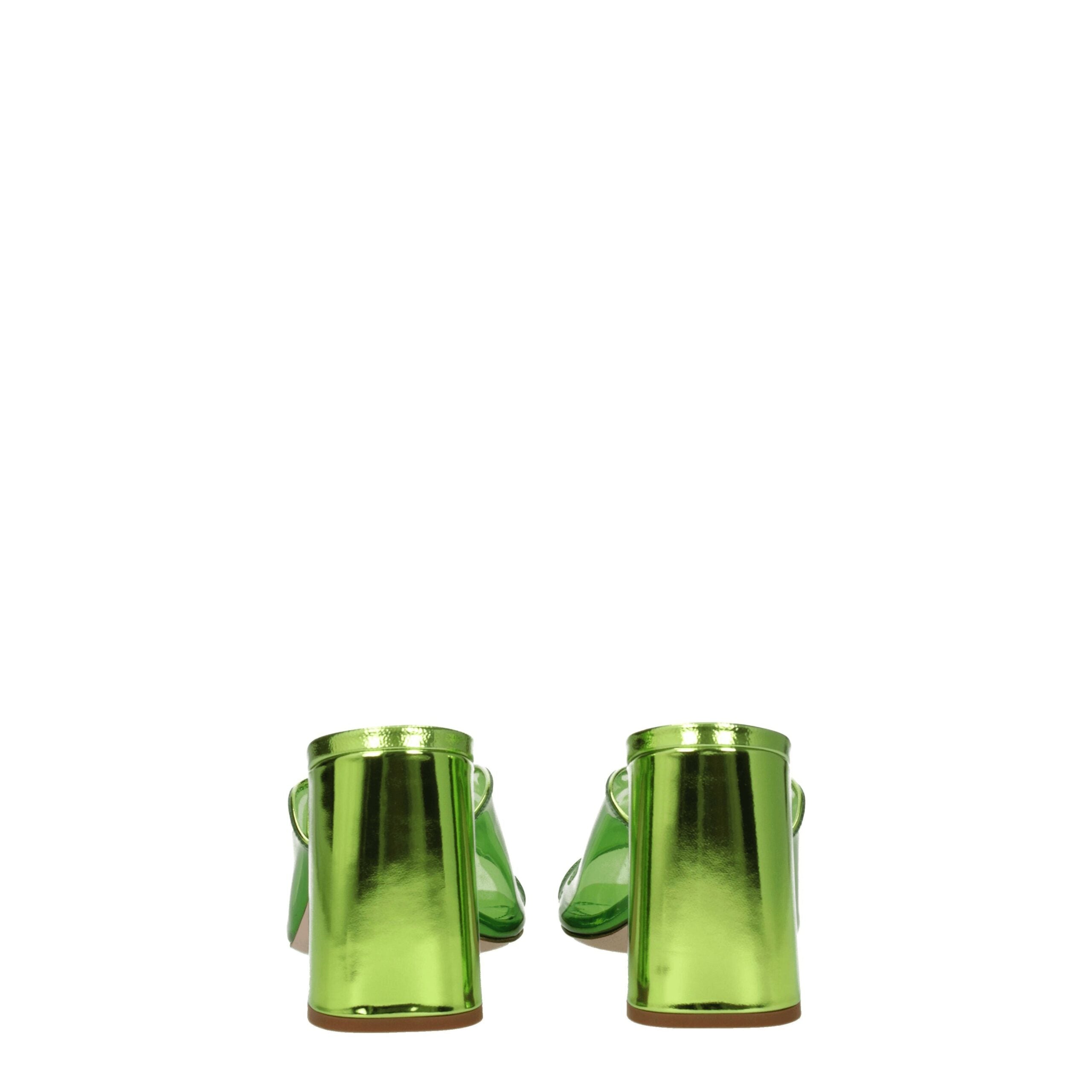 Miu Miu heel sandal in green — view 5
