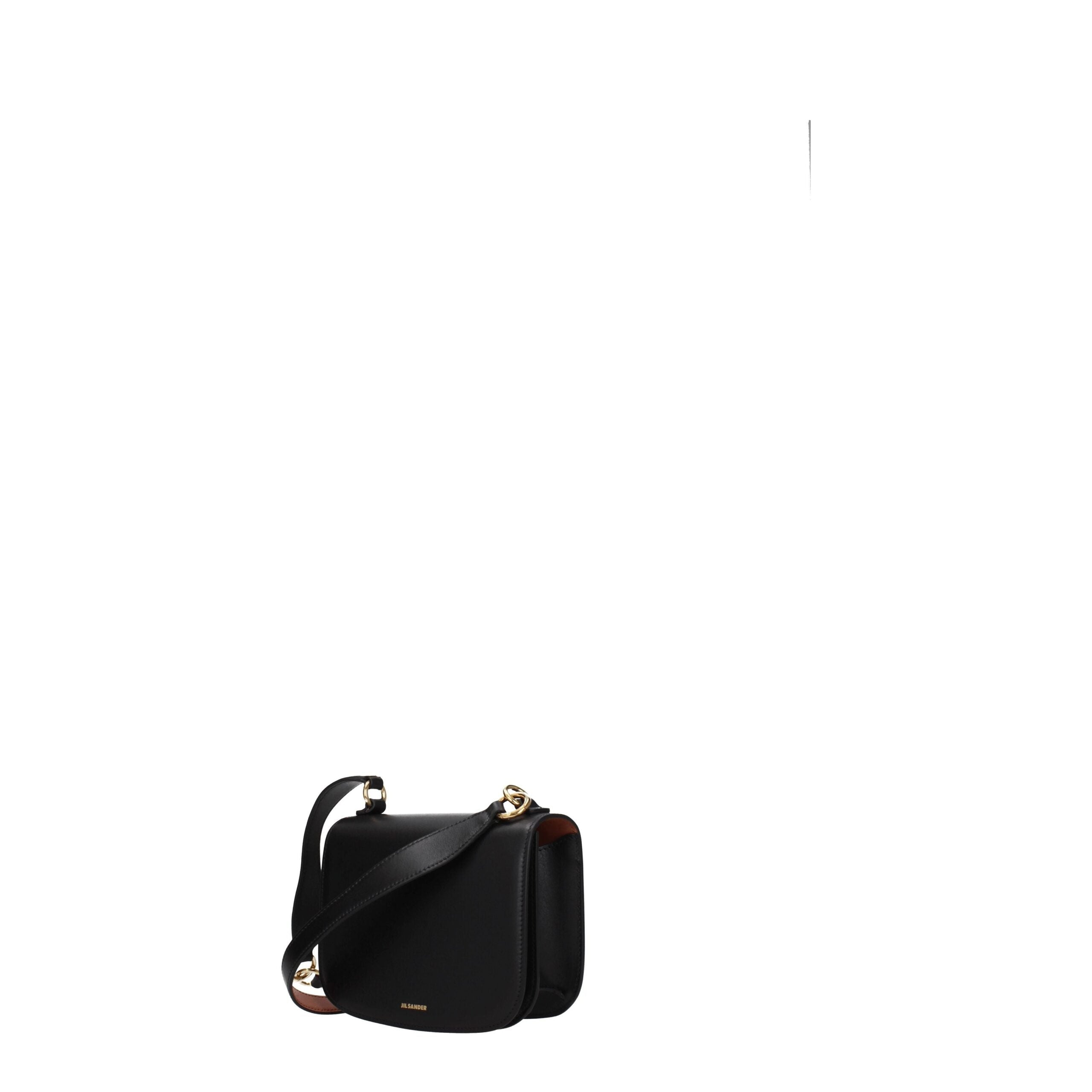 Jil Sander Leather shoulder bag in black — view 2