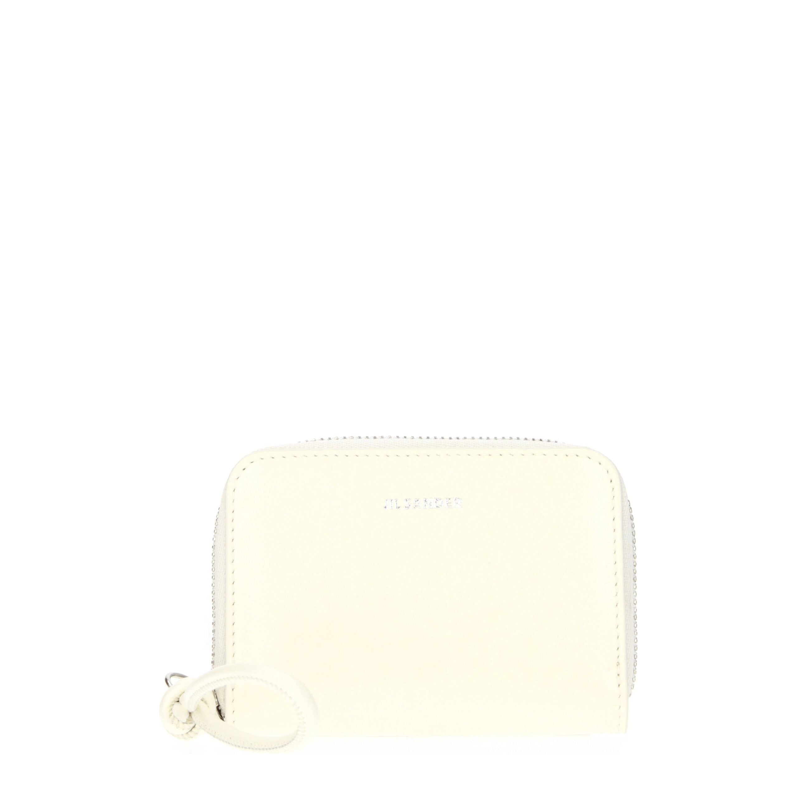Jil Sander Leather wallet in beige