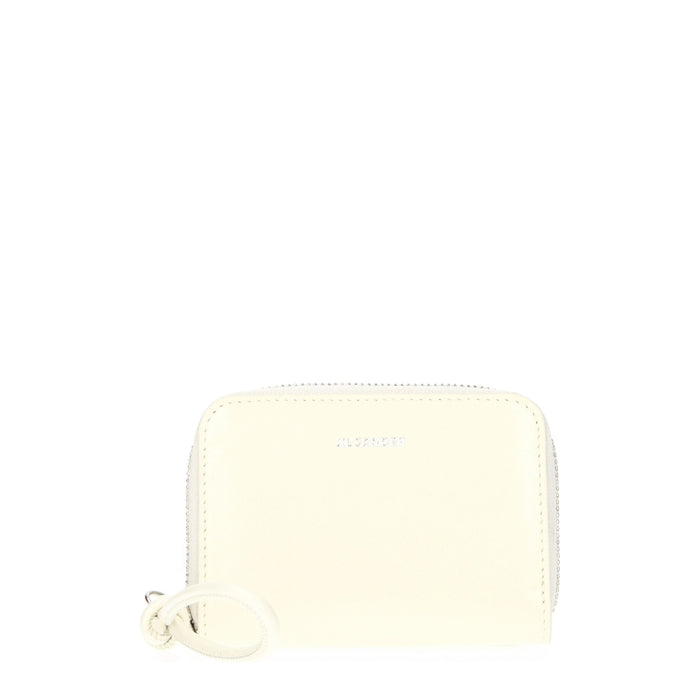 Jil Sander Leather wallet in beige