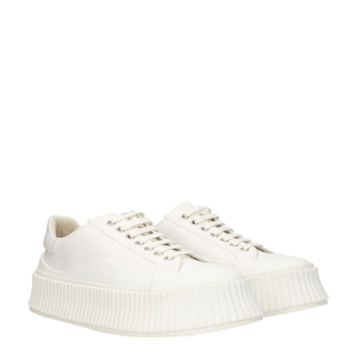 Jil Sander Fabric upper sneaker in white — view 2