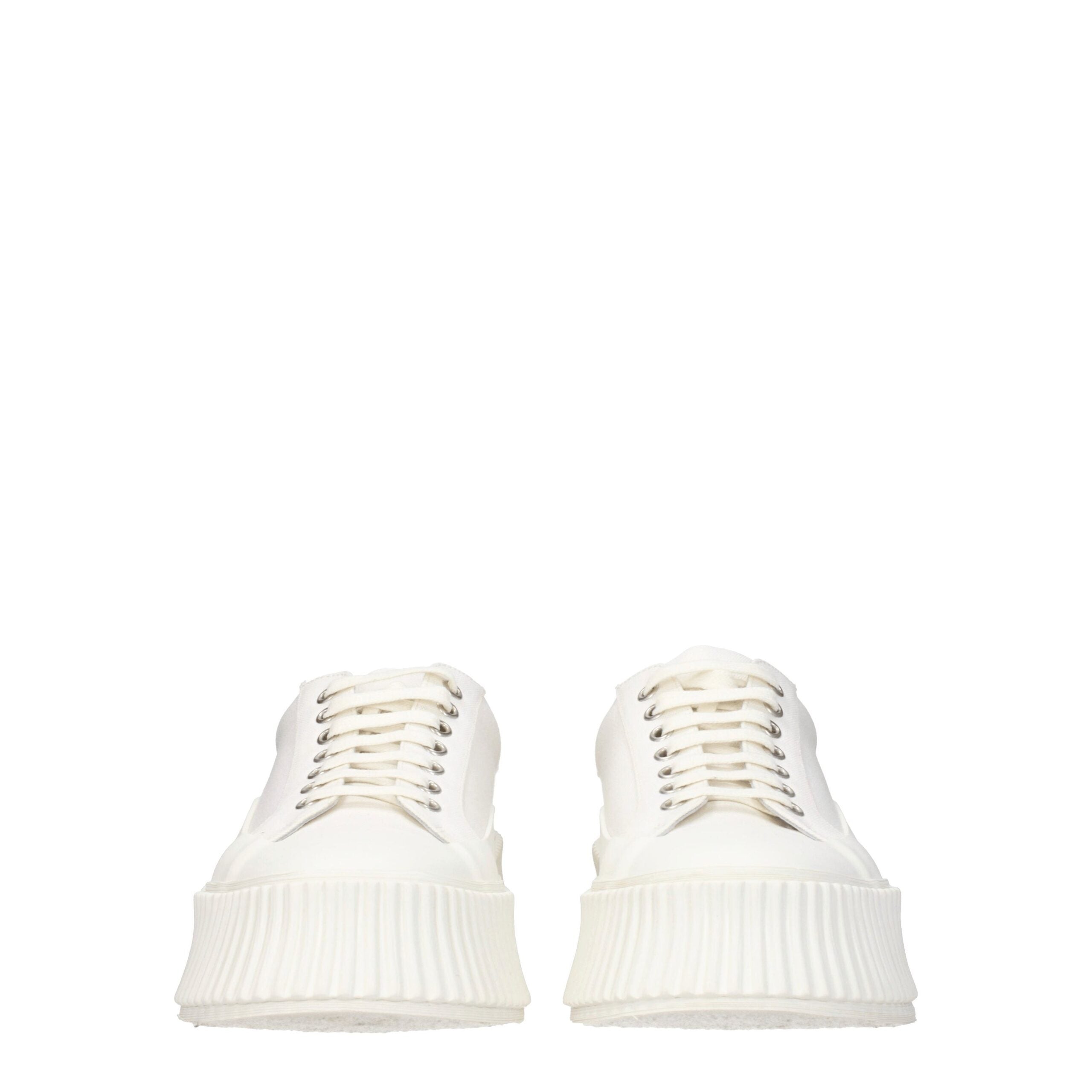 Jil Sander Fabric upper sneaker in white — view 3