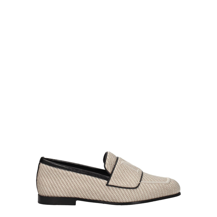Max Mara Fabric upper loafer in beige