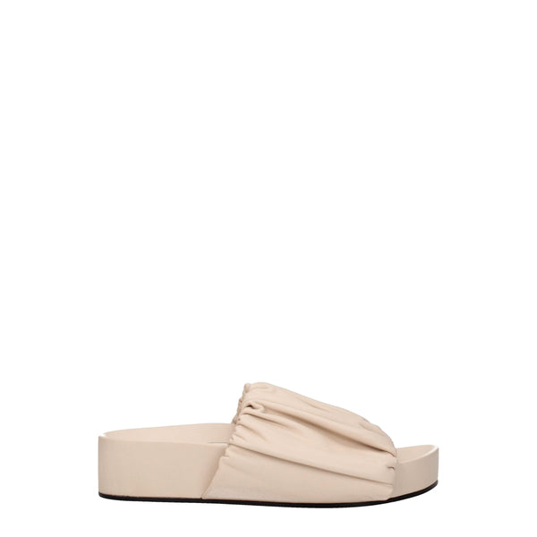 Jil Sander Leather slipper in pink