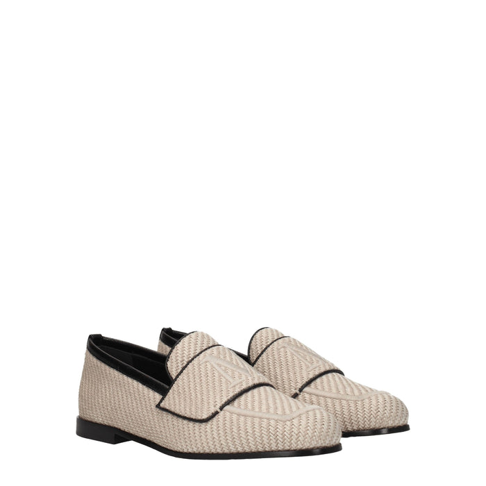 Max Mara Fabric upper loafer in beige — view 2