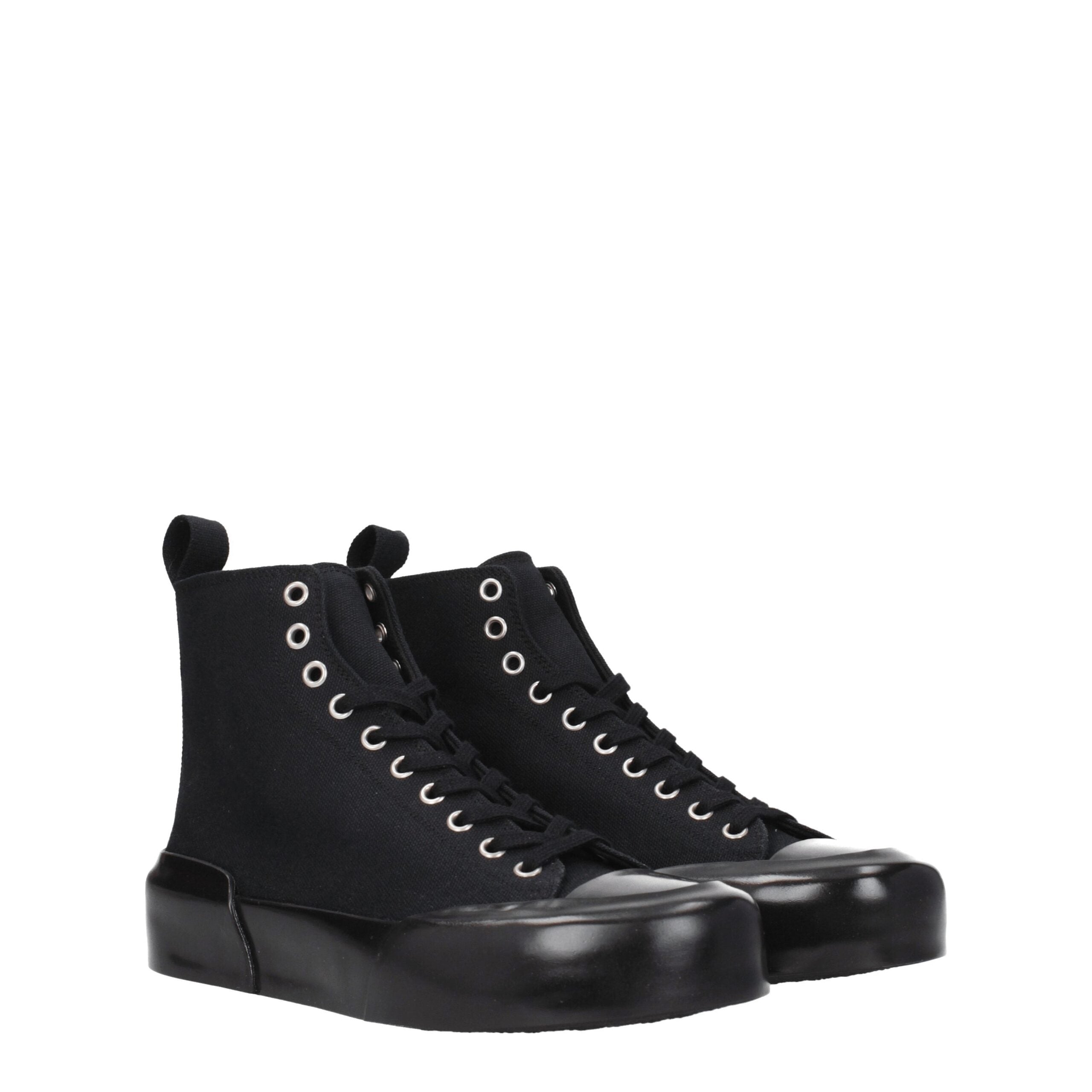 Jil Sander Fabric sneaker in black — view 2