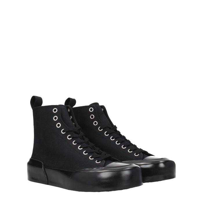 Jil Sander Fabric sneaker in black — view 2
