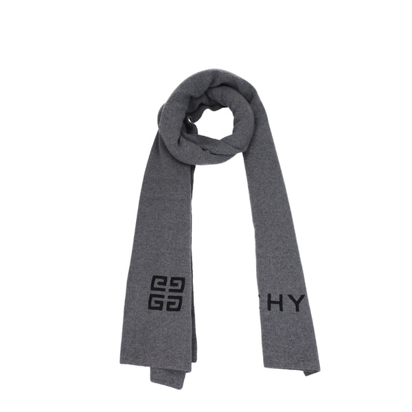 Givenchy 70% wool scarf in gray