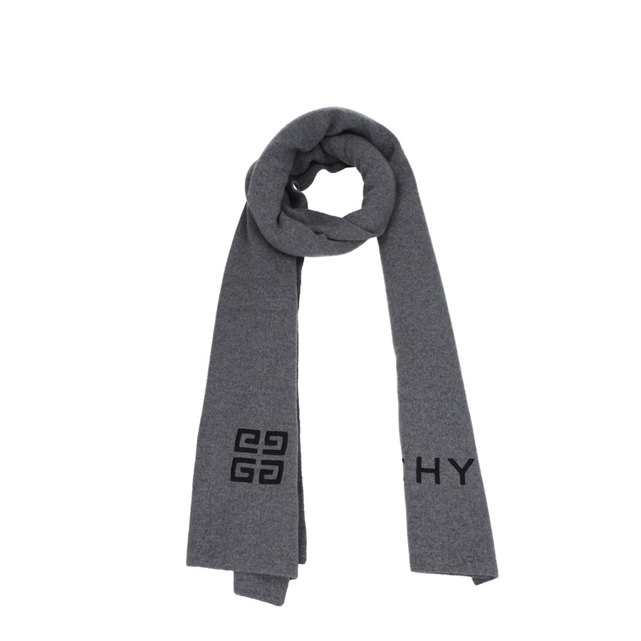 Givenchy 70% wool scarf in gray