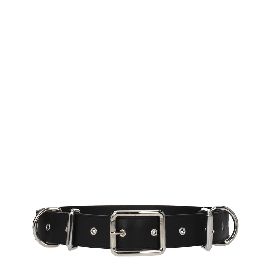 Moschino Leather belt in black