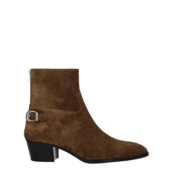 Celine Suede ankle boot in brown