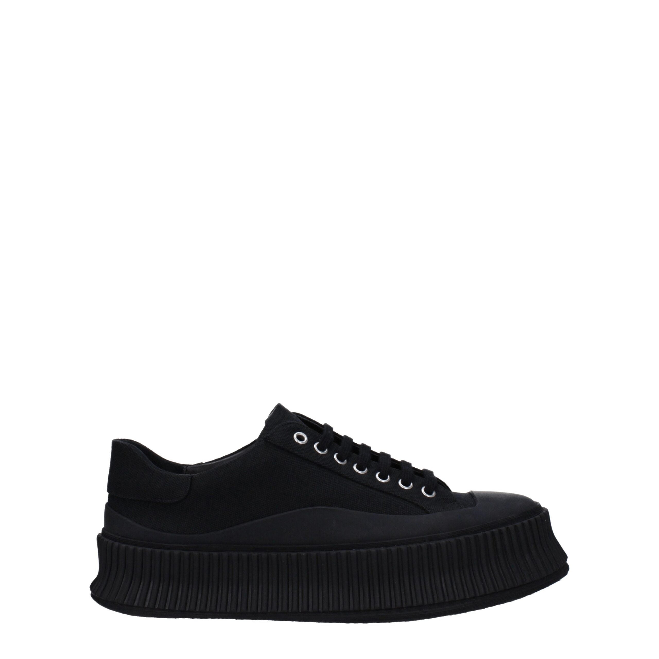 Jil Sander Fabric sneaker in black