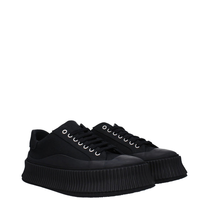 Jil Sander Fabric sneaker in black — view 2