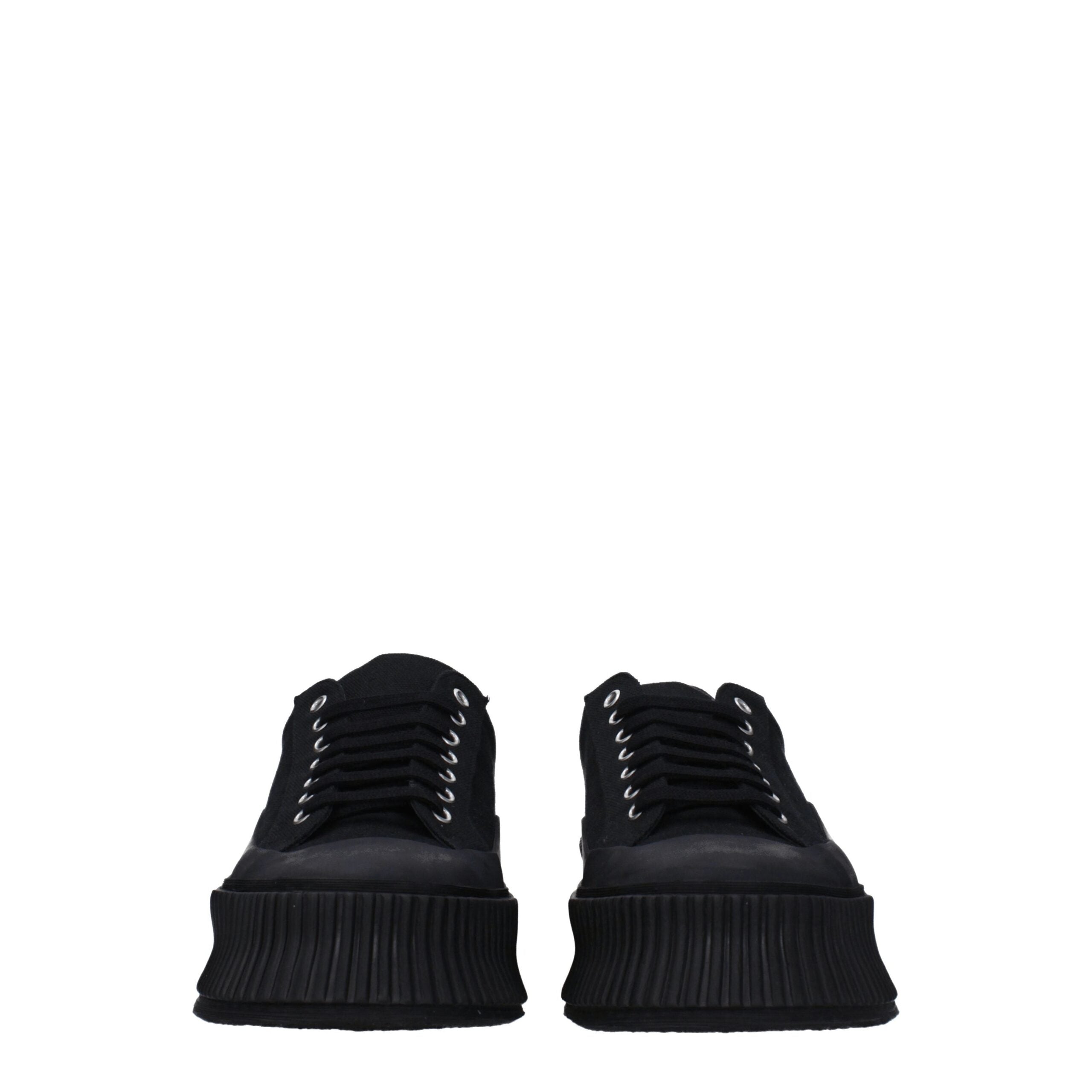 Jil Sander Fabric sneaker in black — view 3