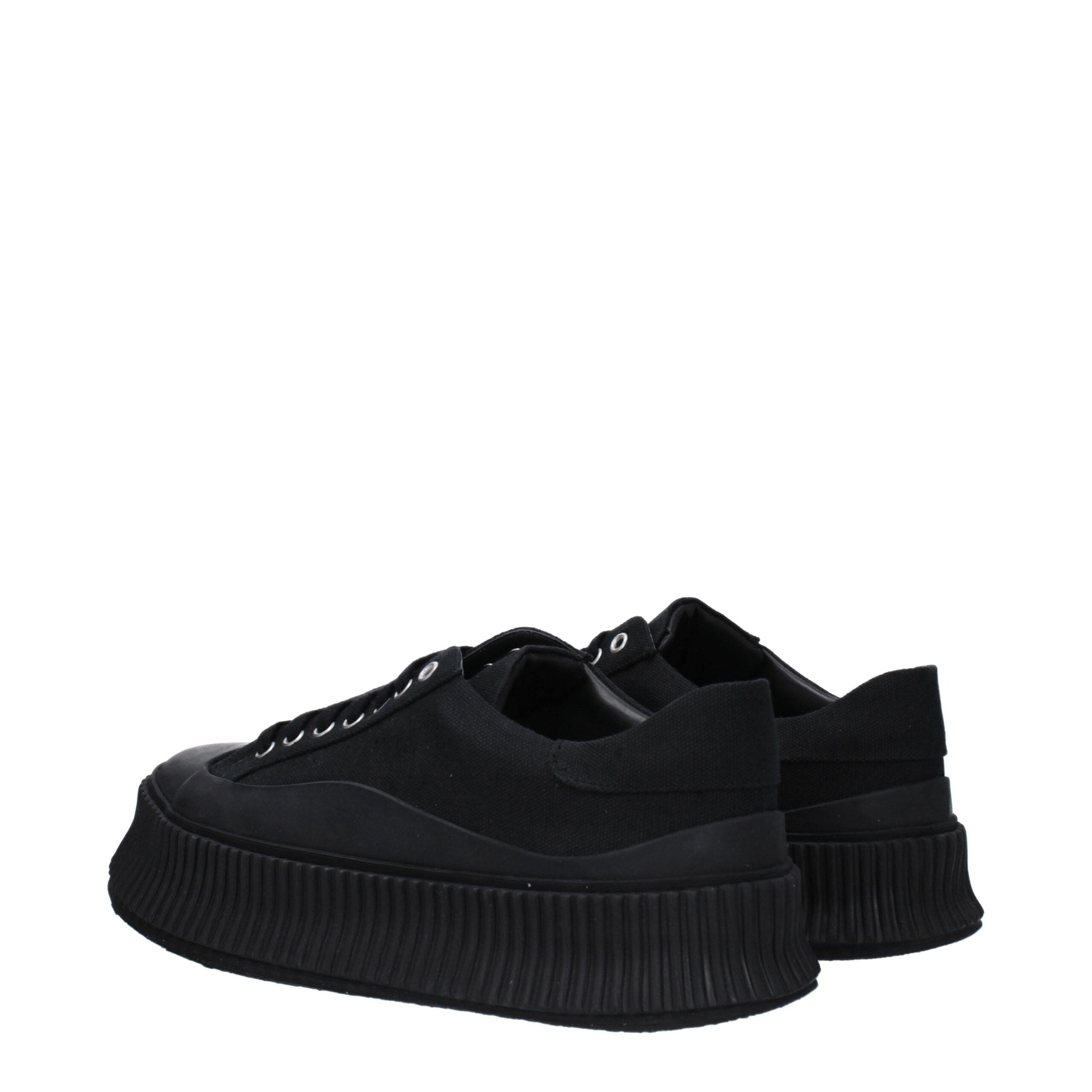Jil Sander Fabric sneaker in black — view 4
