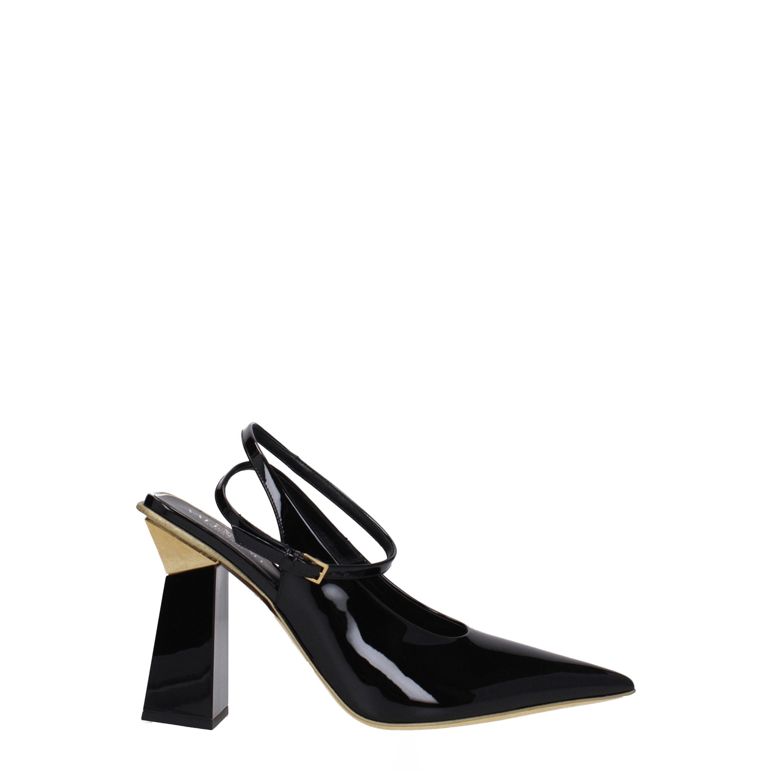 Valentino Garavani Patent leather heel in black