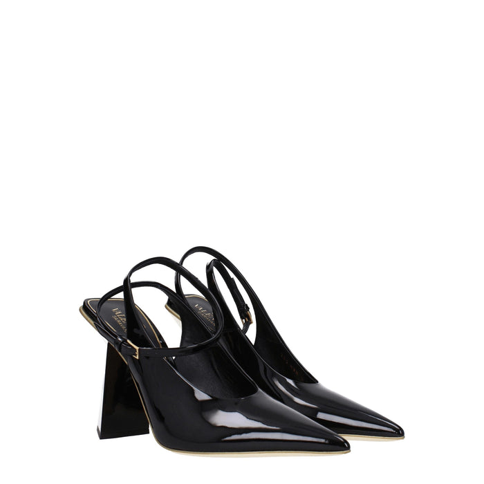 Valentino Garavani Patent leather heel in black — view 2
