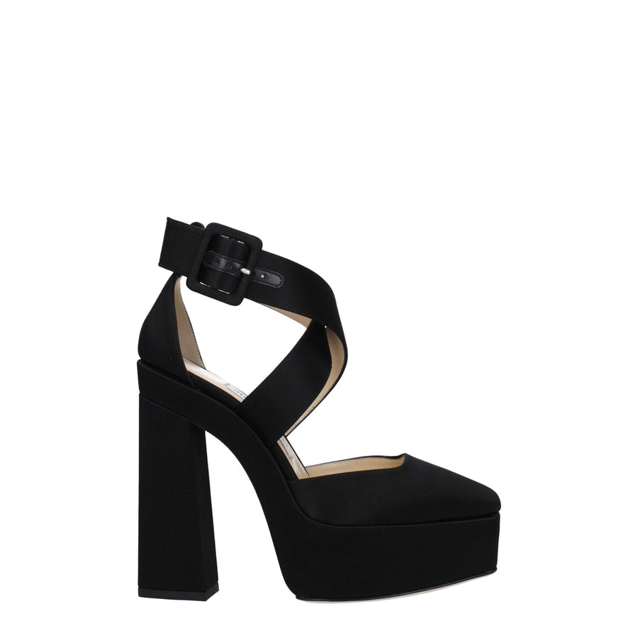 Jimmy Choo platform sandal in black