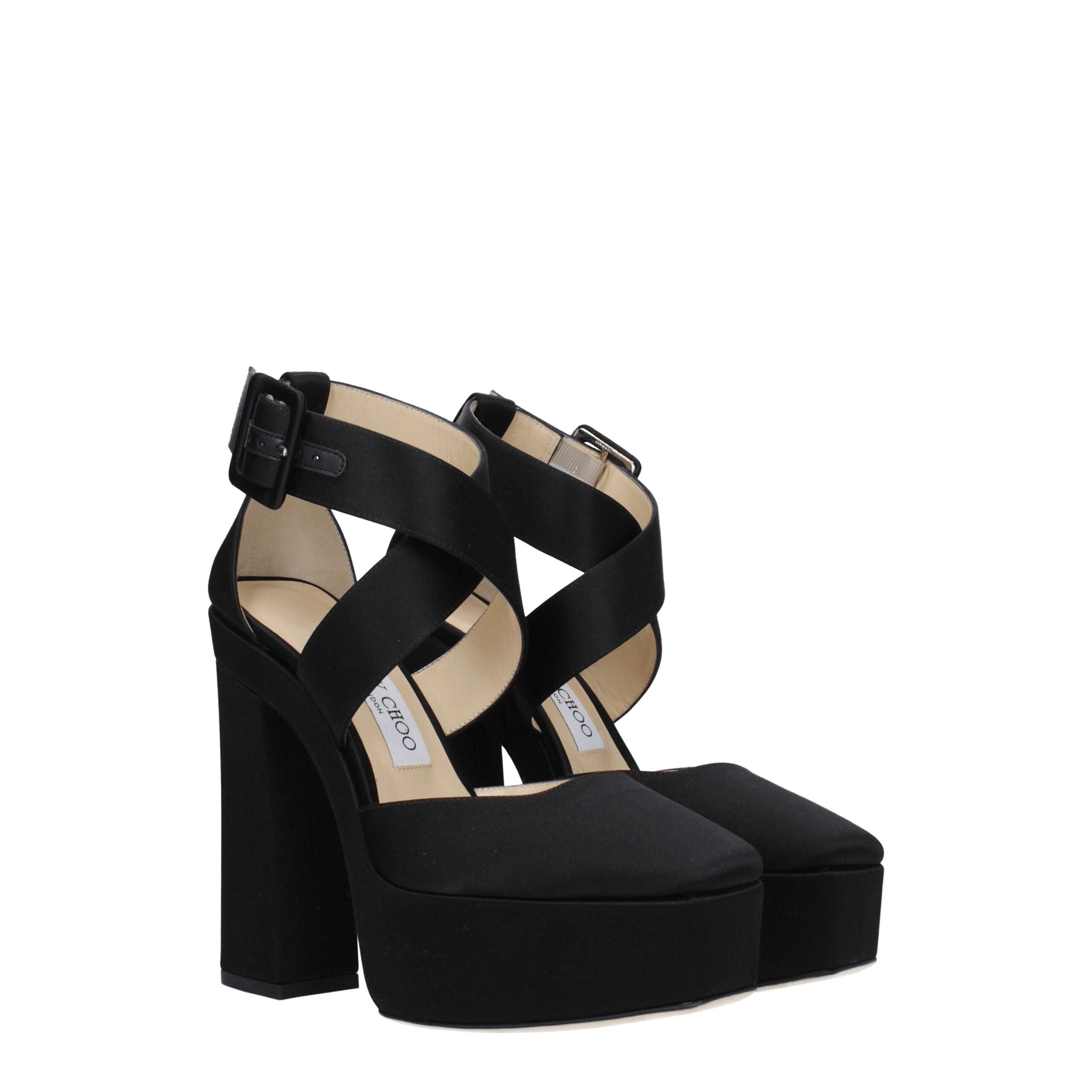 Jimmy Choo platform sandal in black — view 2