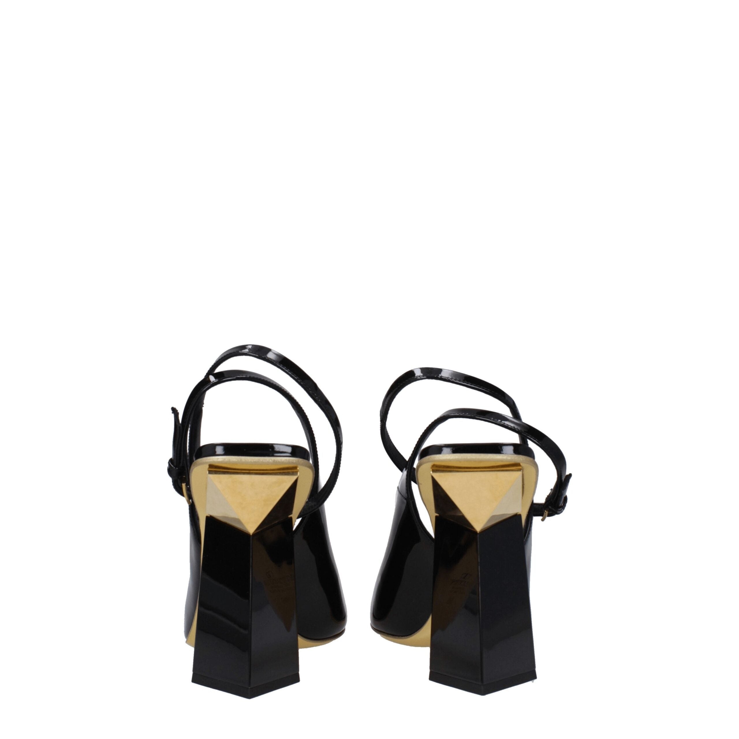 Valentino Garavani Patent leather heel in black — view 5