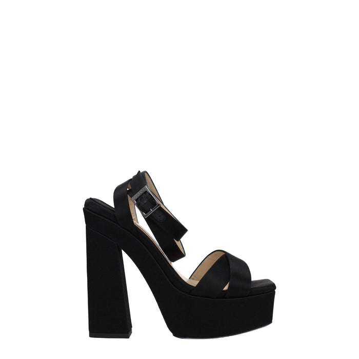 Jimmy Choo Satin upper heel in black