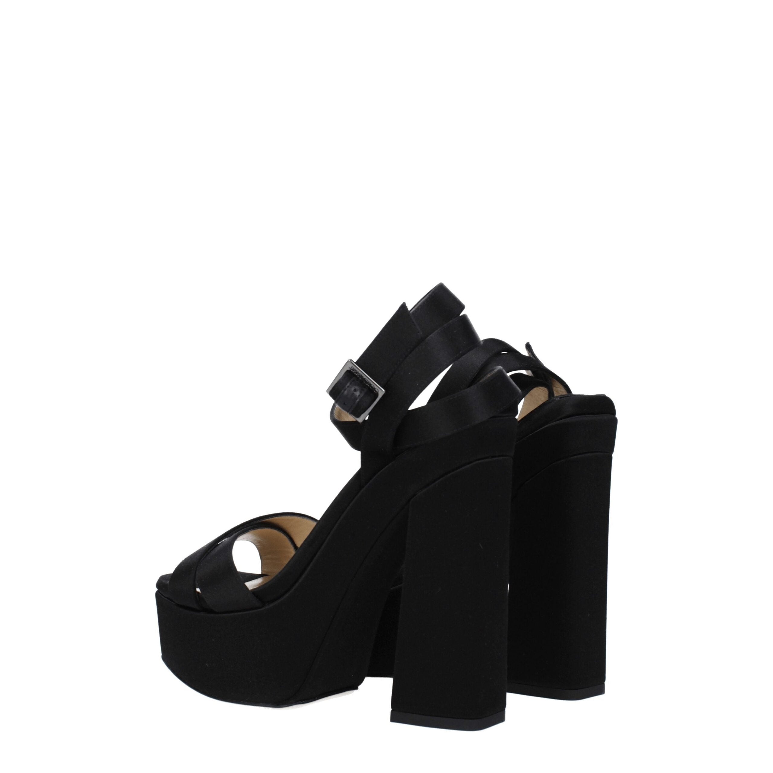 Jimmy Choo Satin upper heel in black — view 4