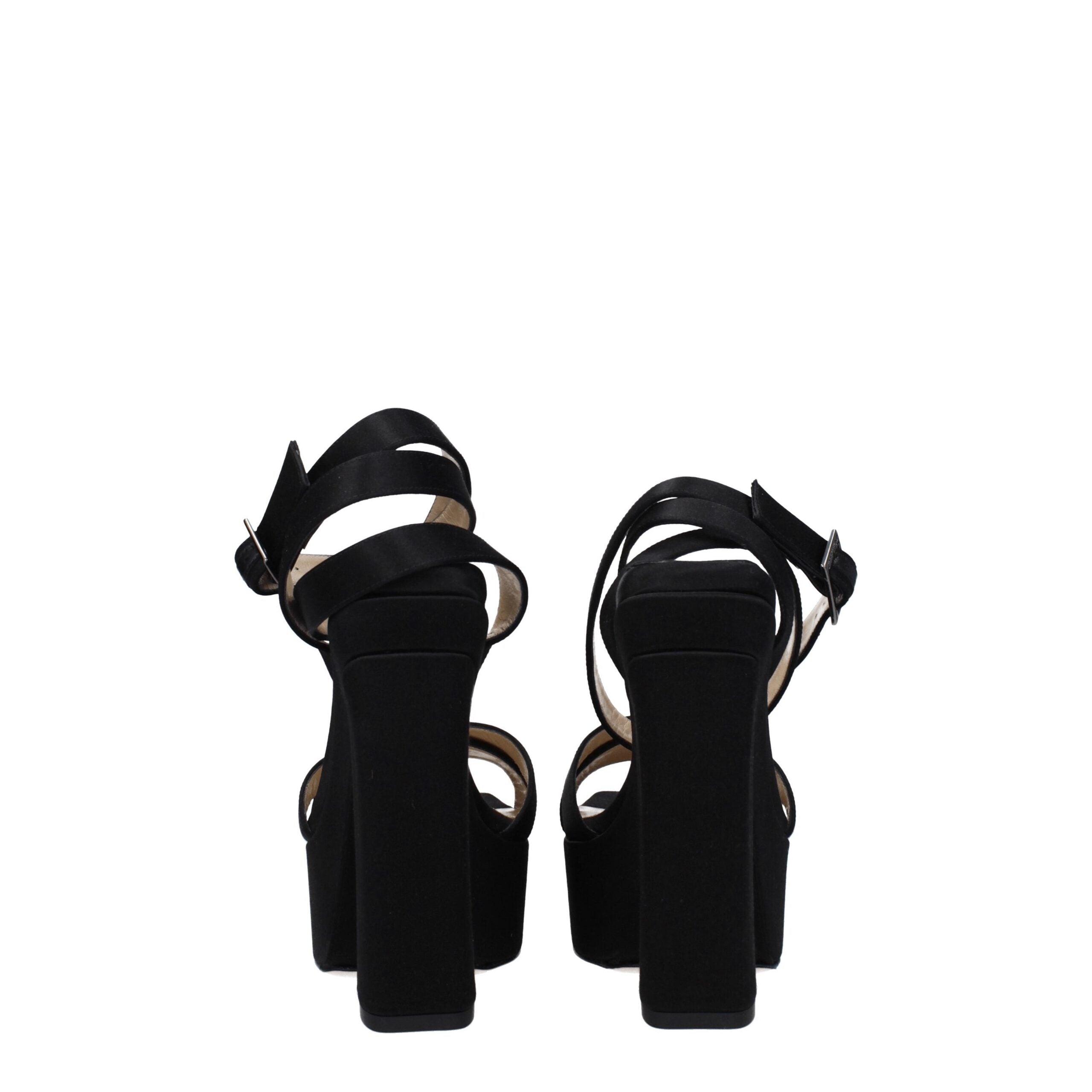 Jimmy Choo Satin upper heel in black — view 5