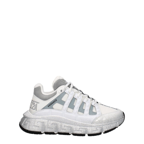 Versace Leather sneaker in white