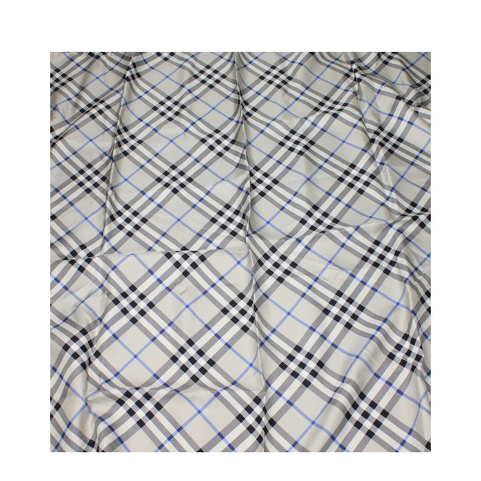 Burberry 100% silk scarf in gray — view 2