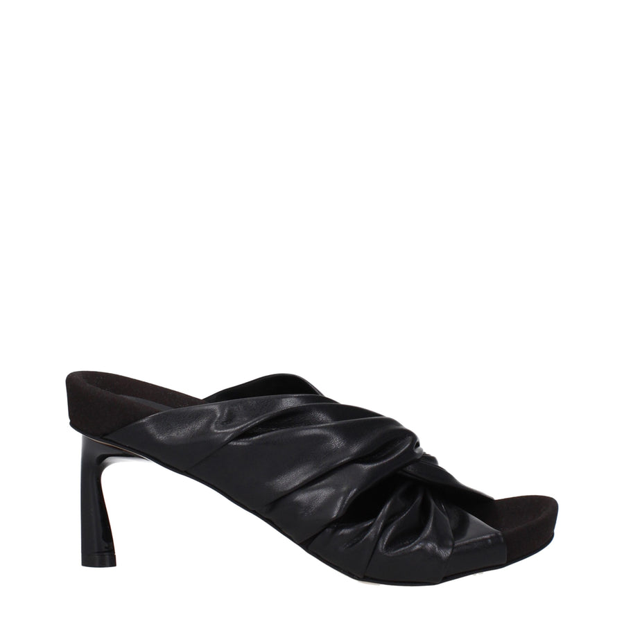 Stella McCartney Eco leather heel sandal in black