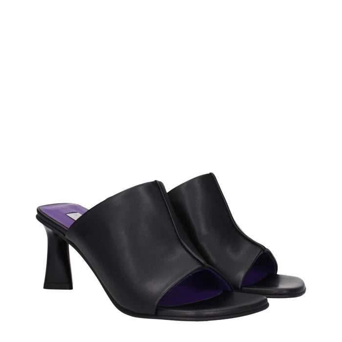 Stella McCartney Eco leather sandal heel in black — view 2