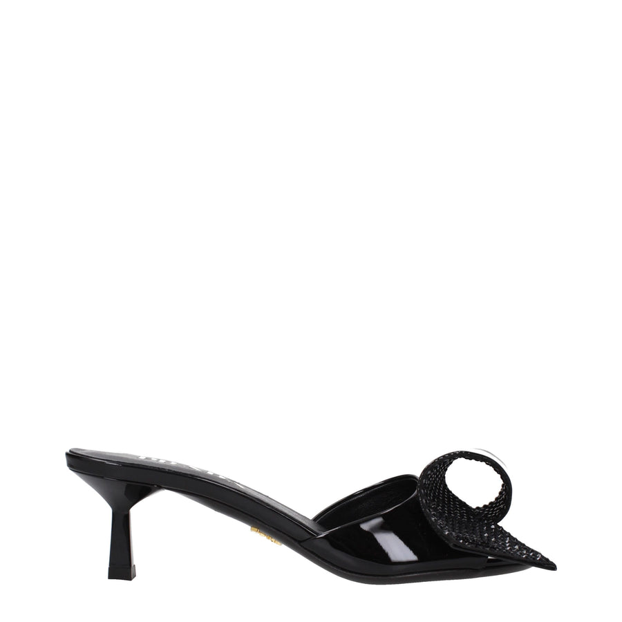 Prada heel sandal in black